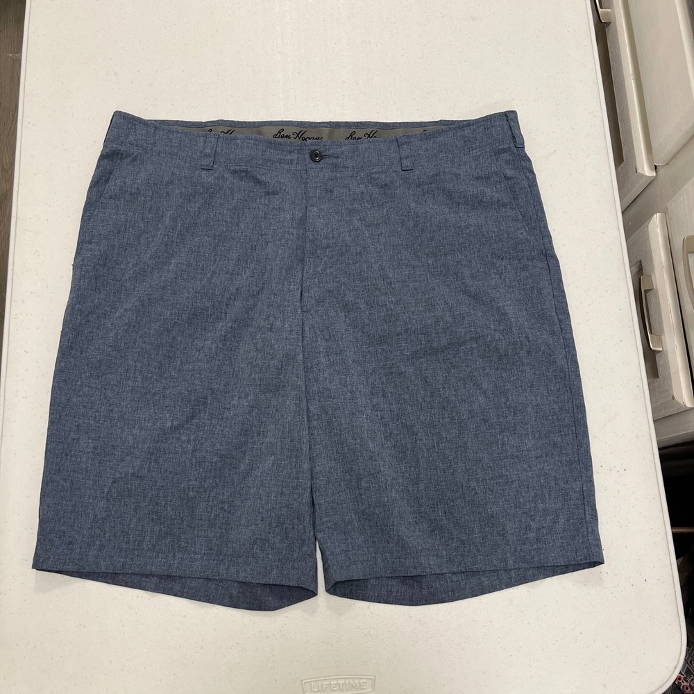 Ben Hogan Mens‎ Blue Heather Golf Shorts Size 42 Performance Stretch Activewear